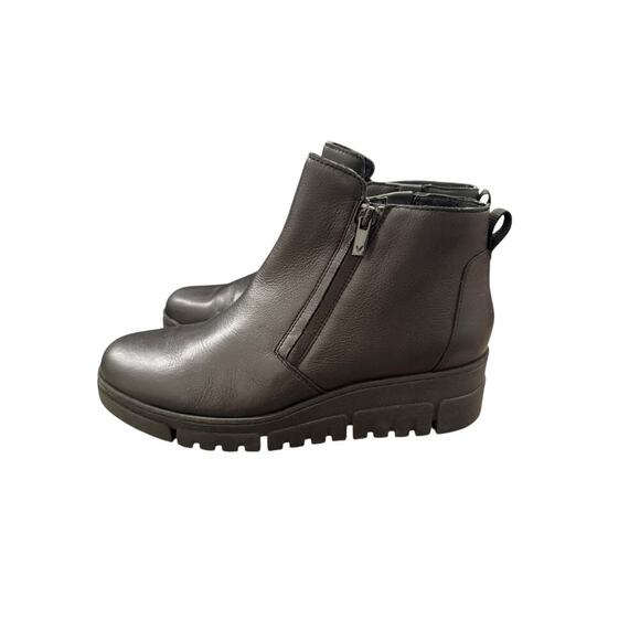 Vionic Women's Black Waterproof Uptown Wedge Sur Ankle Boots Size 9 - Picture 5 of 9